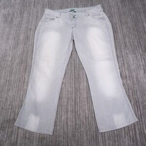 Wrangler Jeans Women 15/16 26.5i Gray Excellent Ultra Low Rise Premium Patch